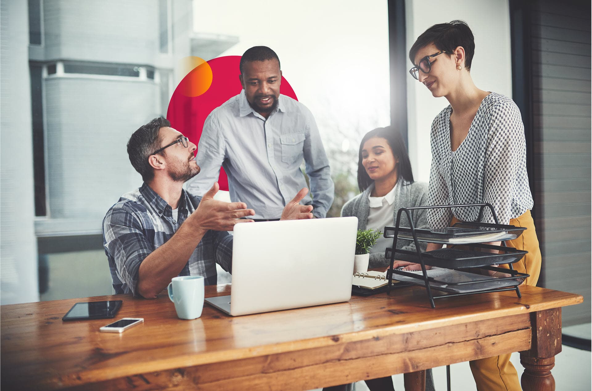 جلسه مدیر با کارکنان