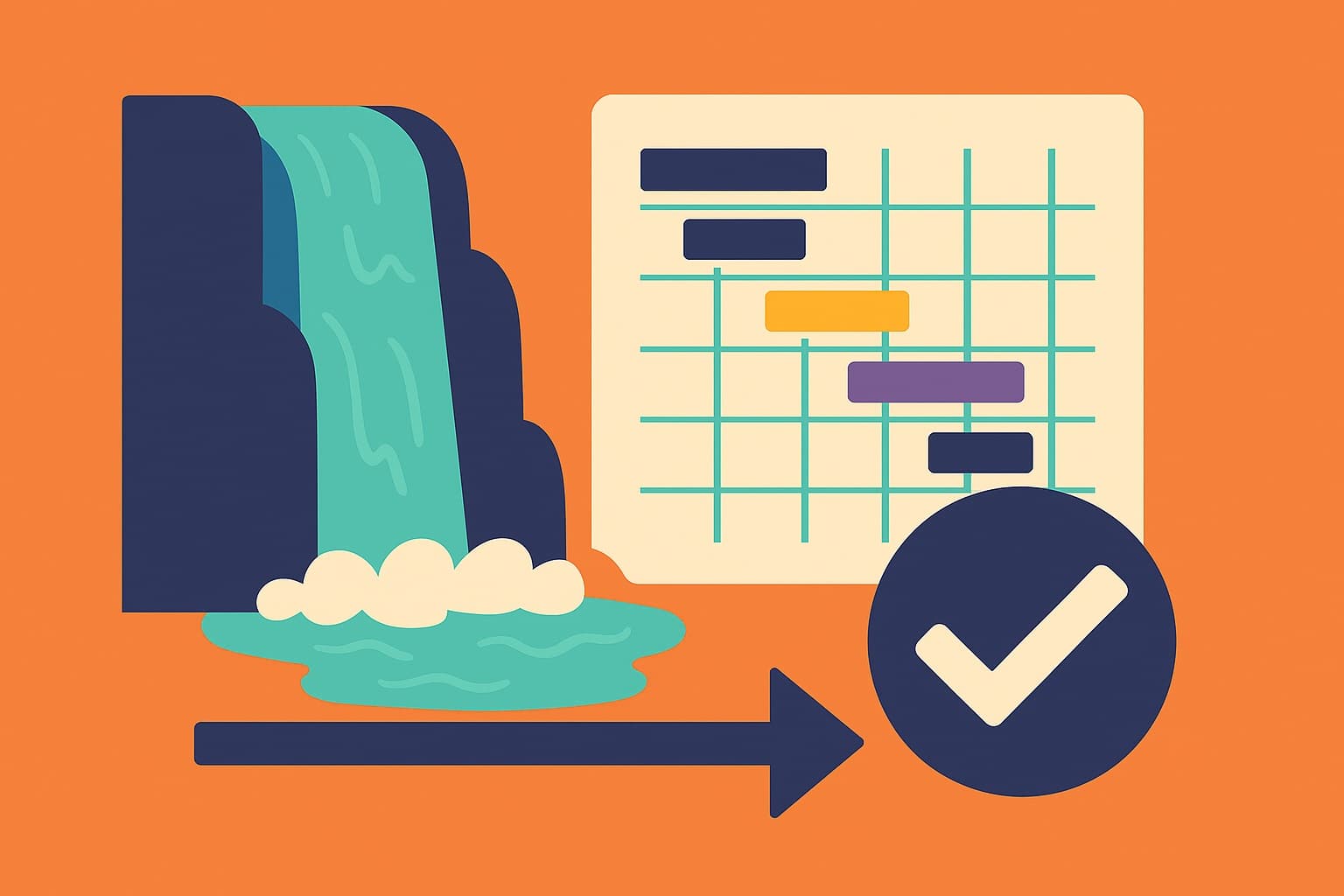 نمونه ای از مدل پروژه آبشاری