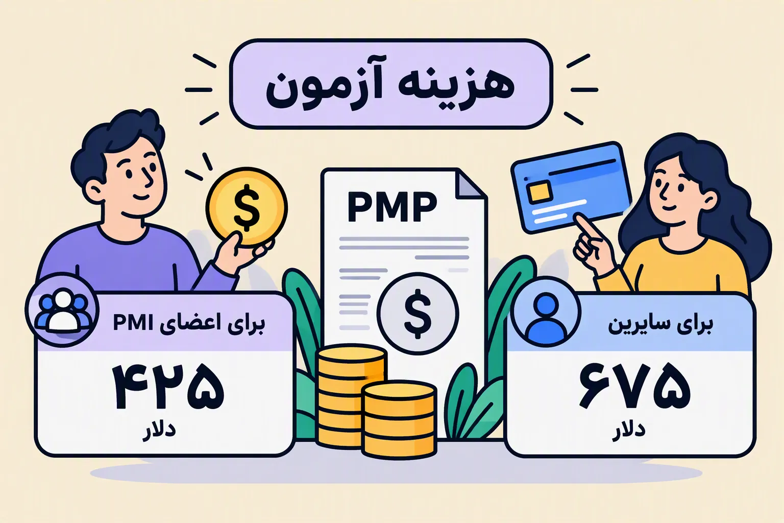 هزینه آزمون PMP چقدر است؟